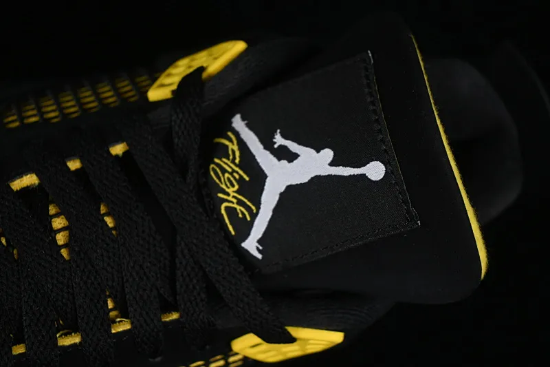 All categories Air Jordan Jordan series basketball shoes Air Jordan 4 foreign trade version Air Jordan 4 "Thunder" AJ4 Joe 4 Thunder replica basketball shoes DH6927-017